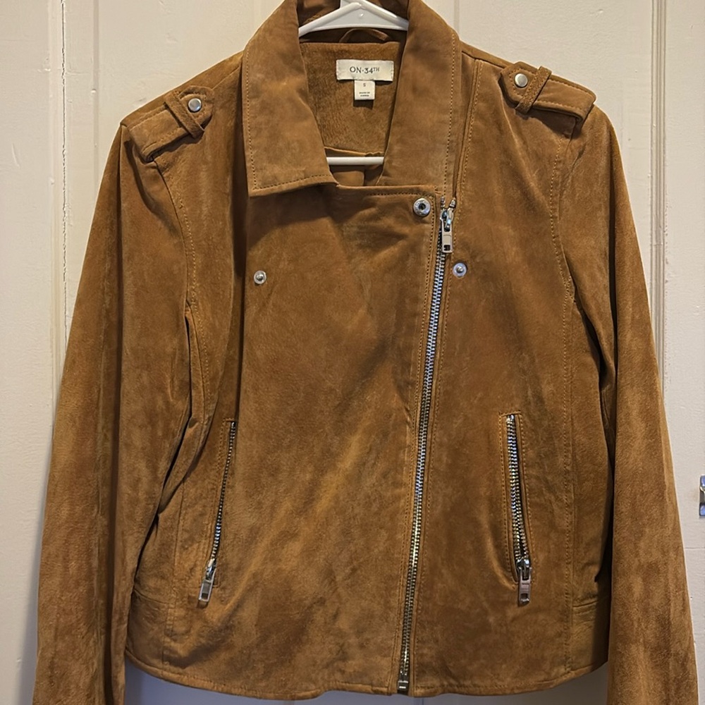 Suede Moto Jacket